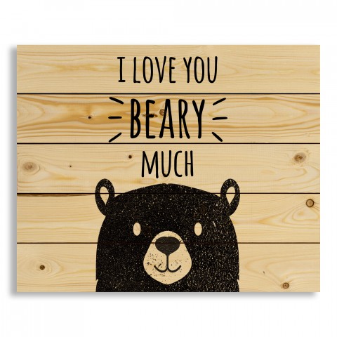 I Love You Beary Much 22x18 Pallet Wood Art