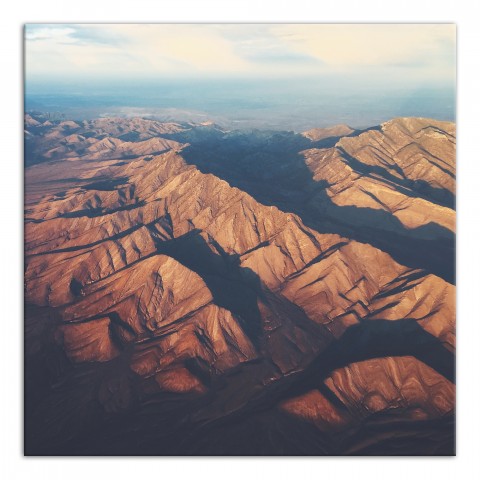 Desert Mountains 24x24 Canvas Wall Art