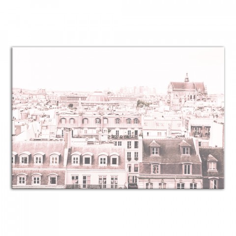 Blush Paris Scene 24x36 Canvas Wall Art