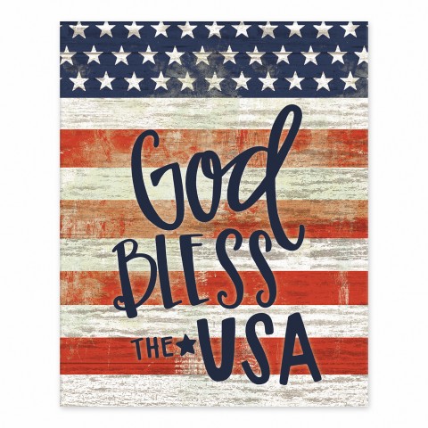 God Bless the USA 8x10 Tabletop Canvas