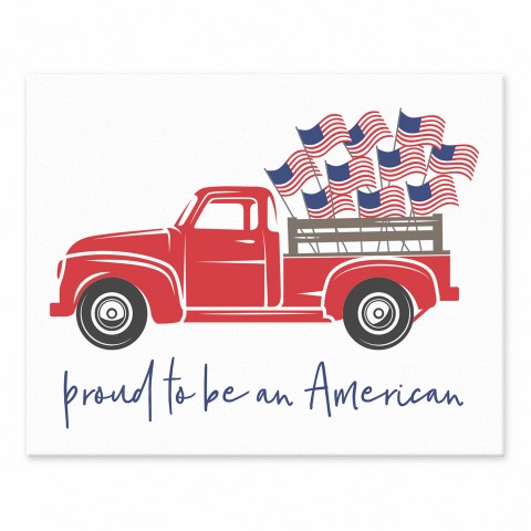 Proud to be an American 8x10 Tabletop Canvas