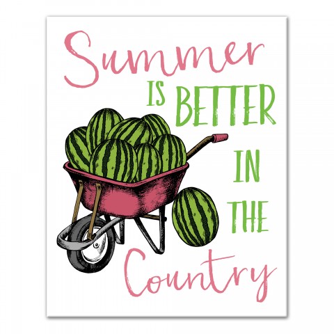 Summer is Better in the Country 16x20 Canvas Wall Art