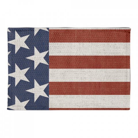 Vintage American Flag 2x3 Area Rug