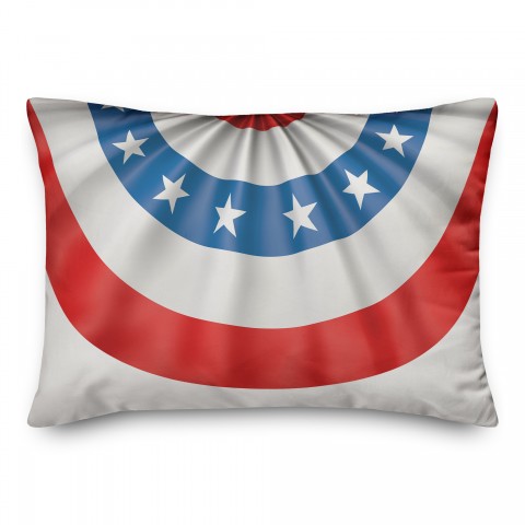 Festive Bunting 14x20 Spun Poly Pillow