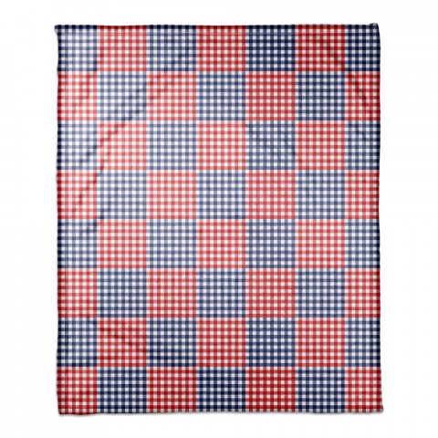 American Buffalo Check 50x60 Coral Fleece Blanket