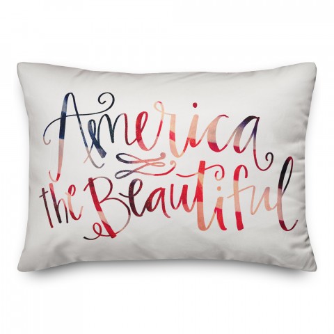 America the Beautiful 14x20 Spun Poly Pillow