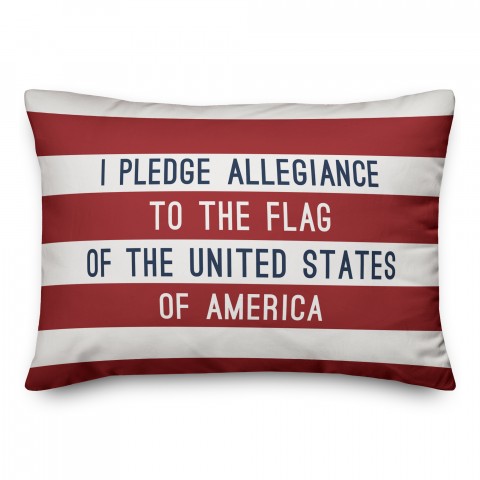 Pledge of Allegiance 14x20 Spun Poly Pillow