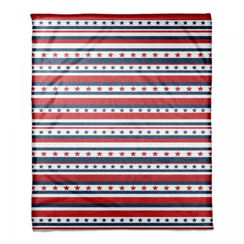 Flag Stars and Stripes 30x40 Coral Fleece Blanket
