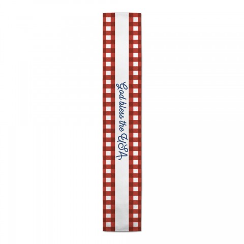 God Bless the USA Buffalo Check Runner