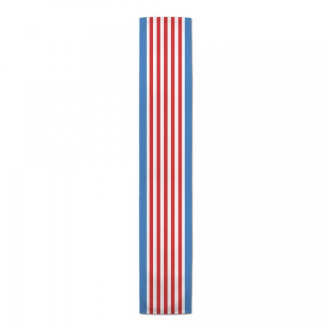 Red and Blue Stripes Runner