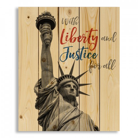 Lady Liberty 18x22 Pallet Wood Art