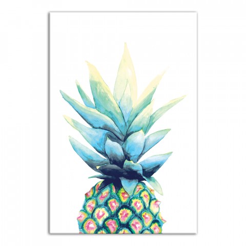 Bright Pineapple 12x18 Canvas Wall Art
