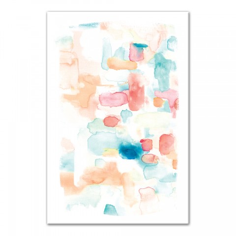 Cool Chromatic Watercolor 20x30 Canvas Wall Art