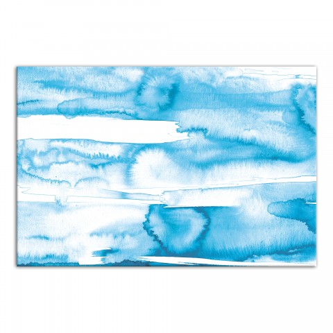 Watercolor Blues 20x30 Canvas Wall Art