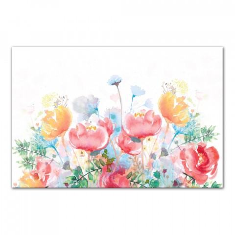Multi Color Spring Floral 12x18 Canvas Wall Art