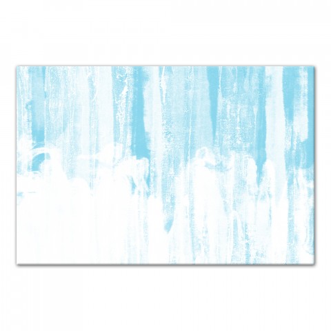 Blue Watercolor Drip 32x48 Canvas Wall Art
