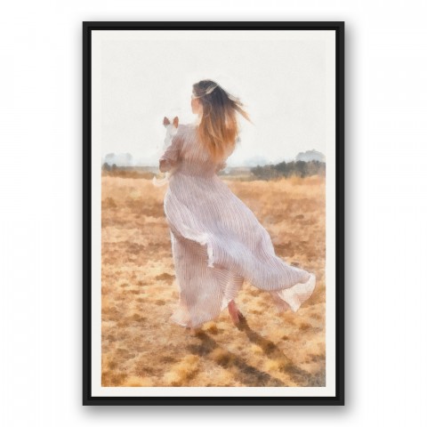 A New Perspective 24x36 Black Floating Framed Canvas