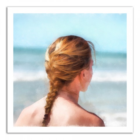 By The Sea 20x20 Canvas Wall Art