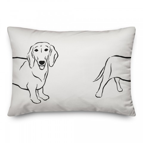 Long Doggie 14x20 Spun Poly Pillow