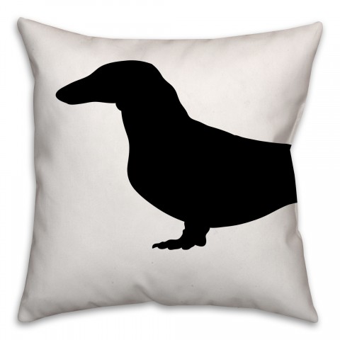Weiner Dog 18x18 Spun Poly Pillow