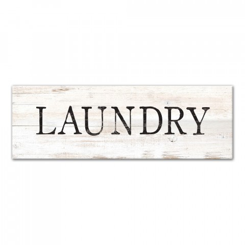 Farmhouse Laundry Sign 12x36 Canvas Wall Art