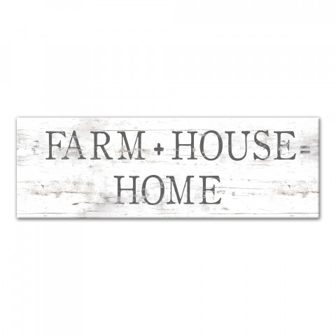 Farmhouse Home Sign 12x36 Canvas Wall Art