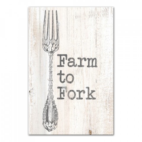Farm to Fork 12x18 Canvas Wall Art