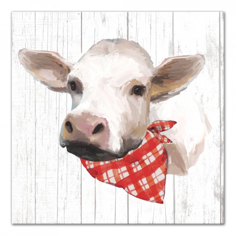 Bandana Calf 20x20 Canvas Wall Art