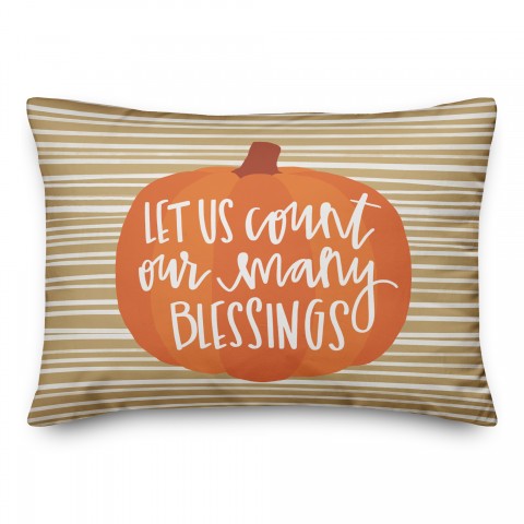 Count Our Blessings 14x20 Spun Poly Pillow