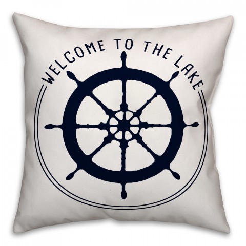 Welcome to the Lake 18x18 Indoor / Outdoor Pillow