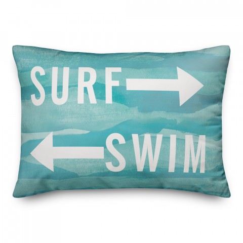 Surf and Swim 14x20 Indoor / Outdoor Pillow