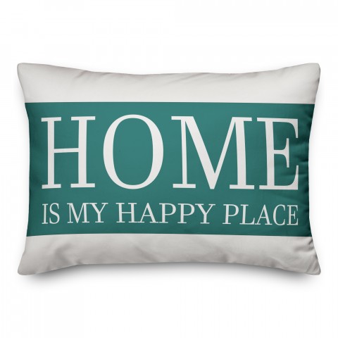Home is my Happy Place 14x20 Indoor / Outdoor Pillow