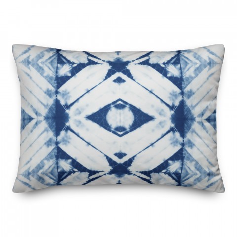 Blue Shibori 14x20 Indoor / Outdoor Pillow