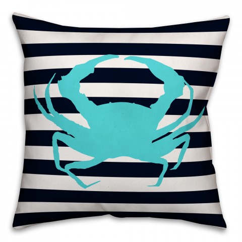 Blue Crab 18x18 Indoor / Outdoor Pillow