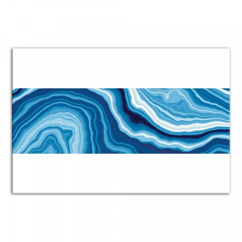 Blue Geode Pattern 20x30 Canvas Wall Art