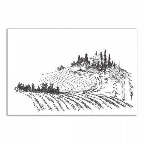 Tuscan Landscape 20x30 Canvas Wall Art