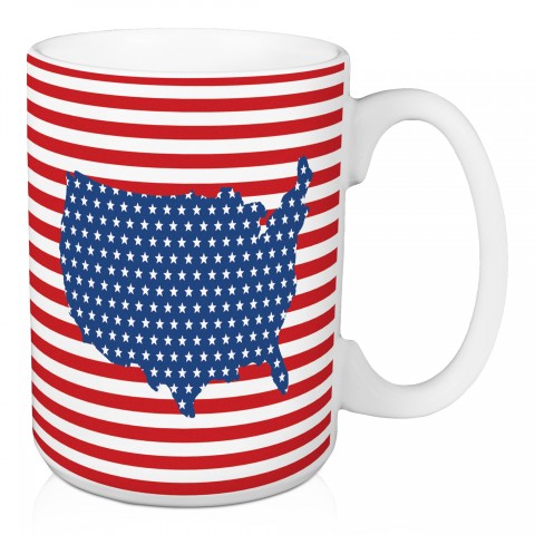 Stars and Stripes Country 15 oz Mug