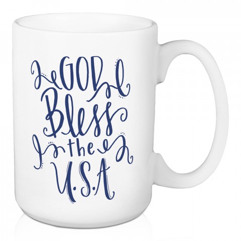 God Bless The USA 15 oz Mug