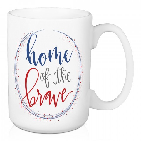 Home Of The Brave 15 oz Mug