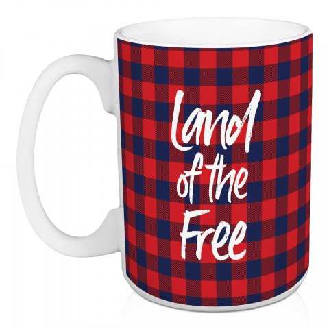 Land Of The Free 15 oz Mug