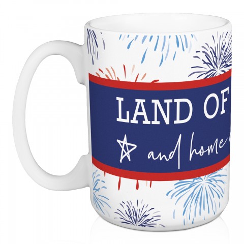 Land Of The Free 15 oz Mug