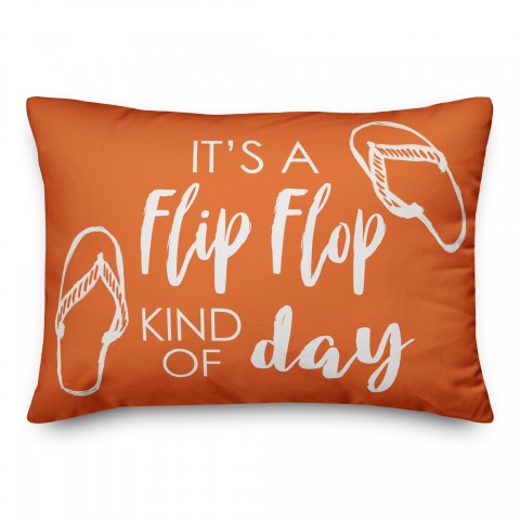 Flip Flop Kind of Day 14x20 Indoor / Outdoor Pillow