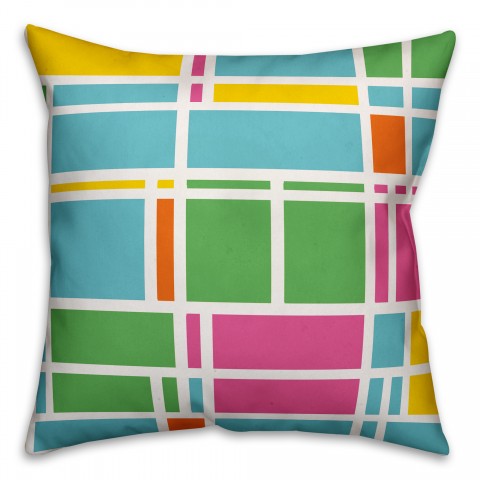 Geo Summer 18x18 Indoor / Outdoor Pillow