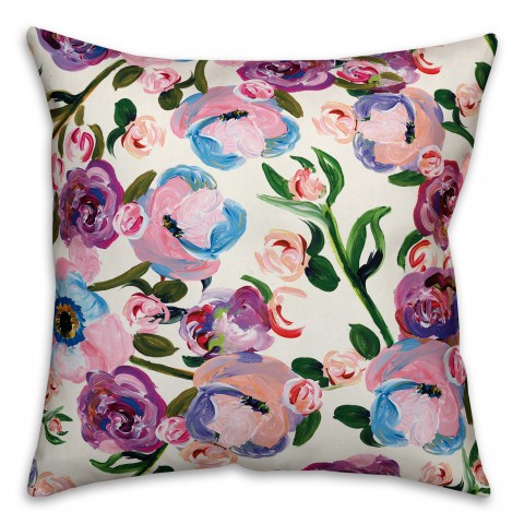 Lavender Florals 18x18 Indoor / Outdoor Pillow