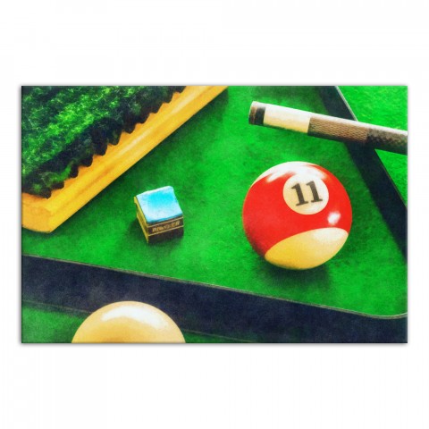 Faded Billiards Pool Table 16x24 Canvas Wall Art