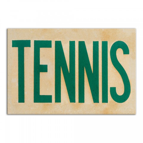 Tennis Sign 12x18 Canvas Wall Art