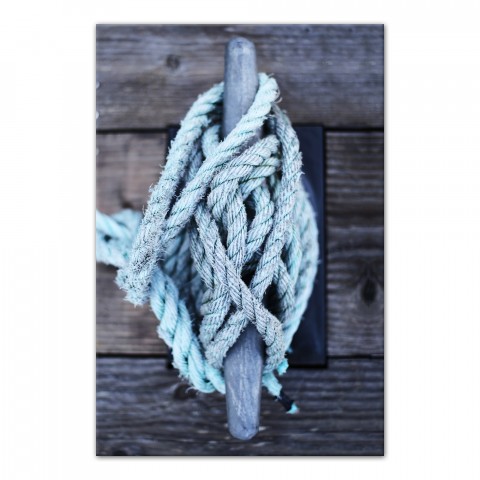 Boat Rope Tied Up 16x24 Canvas Wall Art