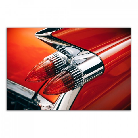 Car with Vintage Light 20x30 Canvas Wall Art