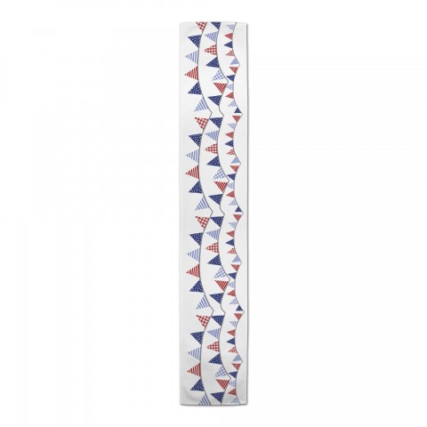 Patriotic  Triangle Flags Runner