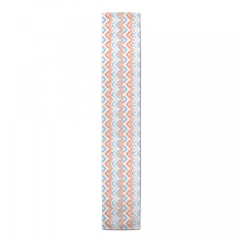 Coral & Blue Aztec  Runner
